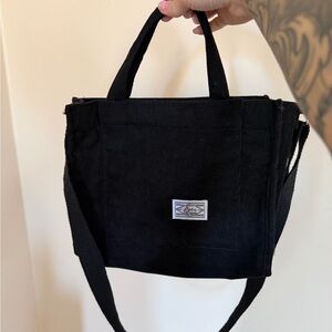 Black Canvas Tote Bag
